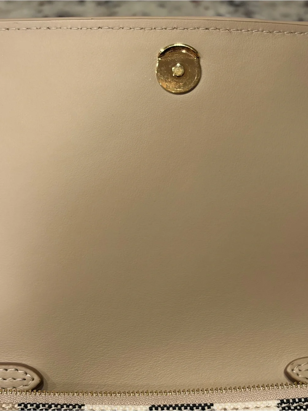 Burberry Tan Check Crossbody with Leather Strap
